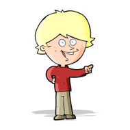 cartoon boy laughing and pointing N4