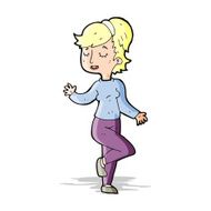 cartoon dancing woman N24