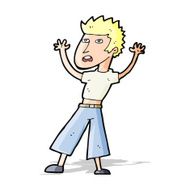 Cartoon Man Panicking N28