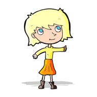 cartoon happy girl N41