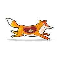cartoon fox with mouse in belly N2