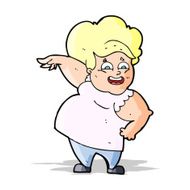 cartoon oveweight woman N4