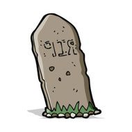 cartoon spooky grave N26