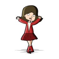 cartoon unhappy girl N7