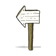Cartoon Sign Post N34
