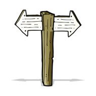 Cartoon Sign Post N35