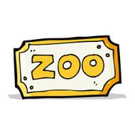 Cartoon Zoo Sign N7