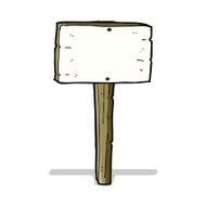 Cartoon Sign Post N36