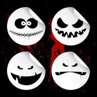 Monster smileys halloween stickers N3