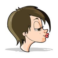 cartoon pretty woman N99