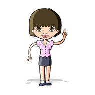 cartoon woman with idea N92