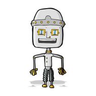 Funny Cartoon Robot N18
