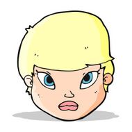 cartoon serious face N5