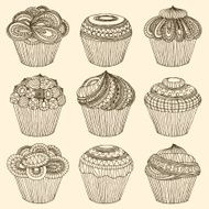 Doodle cupcakes N3