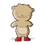 cartoon teddy bear wearing boots N2