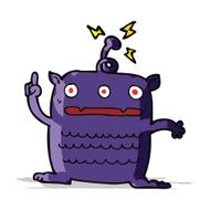 cartoon weird little alien N9