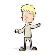 cartoon curious man N27