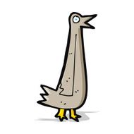 funny cartoon bird N84