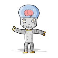 Funny Cartoon Robot N19