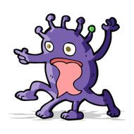 cartoon weird little alien N10