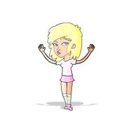 cartoon pretty girl N45