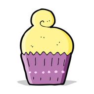 cartoon cupcake N89