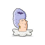 cartoon queen's head N4