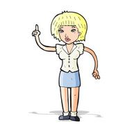 cartoon woman with idea N97