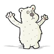 cartoon funny polar bear N3