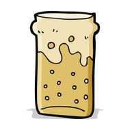 cartoon pint of beer N6