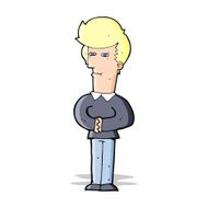 cartoon man narrowing his eyes N4