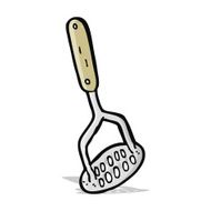 cartoon potato masher N10