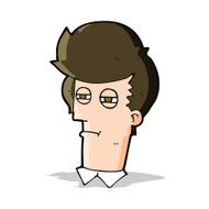 cartoon man with narrowed eyes N5