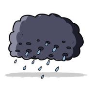 Cartoon Rain Cloud N29