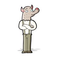 cartoon friendly werewolf N5