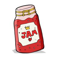 cartoon jar of jam N3