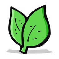 cartoon leaves symbol N4