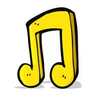 cartoon musical note N13