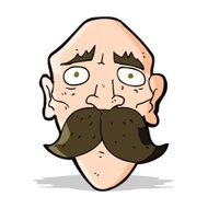 cartoon sad old man N8