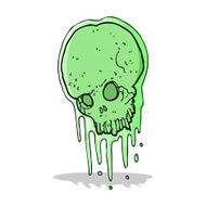 cartoon slimy skull N4