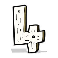 cartoon wooden number N31