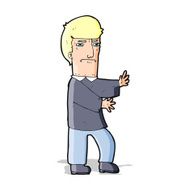 cartoon grumpy man N9