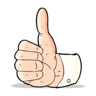 cartoon thumbs up symbol N4