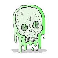 cartoon slimy skull N5