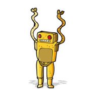cartoon funny robot N39