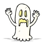 cartoon spooky ghost N61