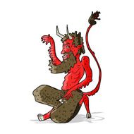 cartoon traditional devil N3