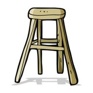 cartoon wooden stool N8