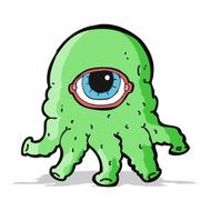 cartoon alien head N3