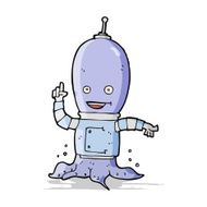 cartoon alien spaceman N12